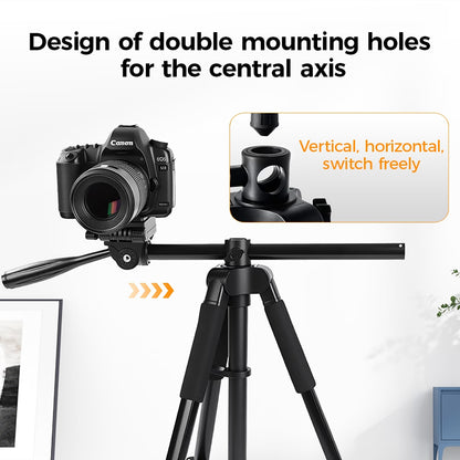 K&amp;F Concept S254A3 Overhead Tripod/Monopod with BV07 Fluid Video Head - KF09-184