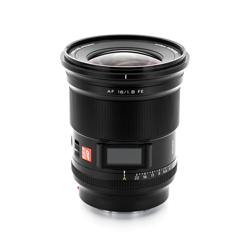 Viltrox 16mm f1.8 FE AF prime lens for Sony e-Mount Full Frame Cameras - VL-AF1618-FE