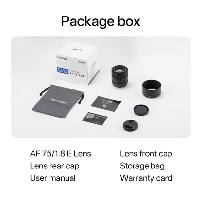 Viltrox AF 75mm f/1.8 E PRO Lens Compatible with Sony E-mount