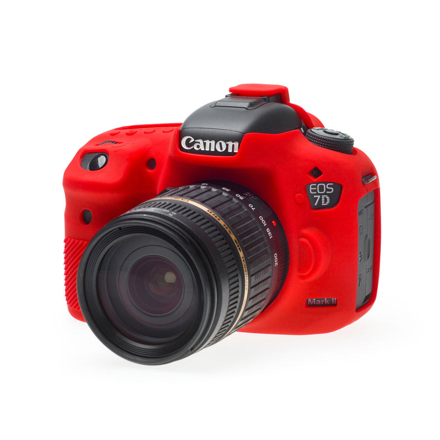 easyCover - Canon 7D MarkII DSLR - PRO Silicone Case - Red – ECC7D2R