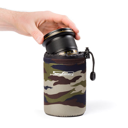 easyCover professional padded camera lens case/pouch 10cm (DIA) X 14cm (LGTH) - Camouflage